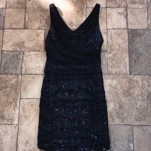 Express Black Sparkly Dress